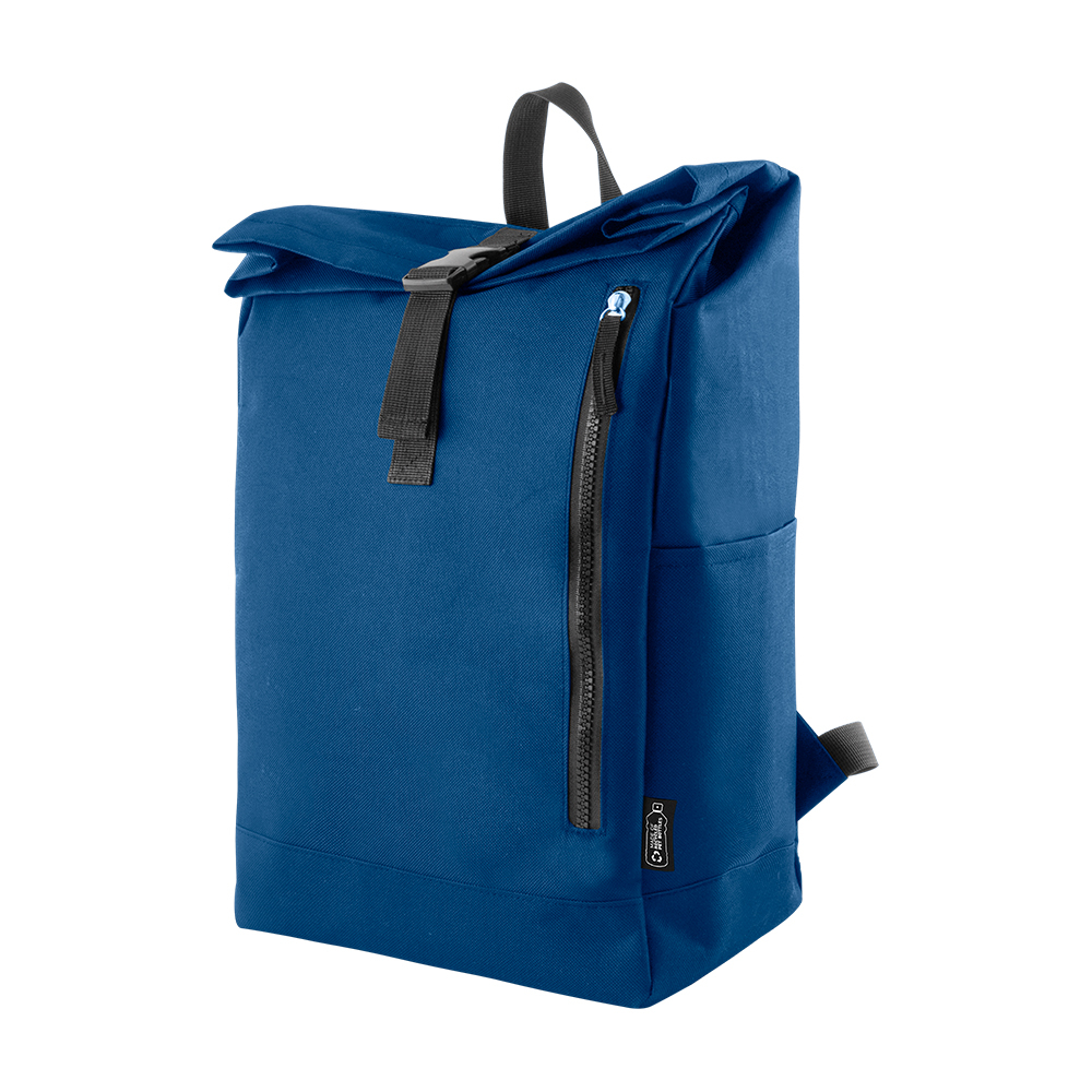 Sac à dos roll-top personnalisable NIHOA Bleu marine
